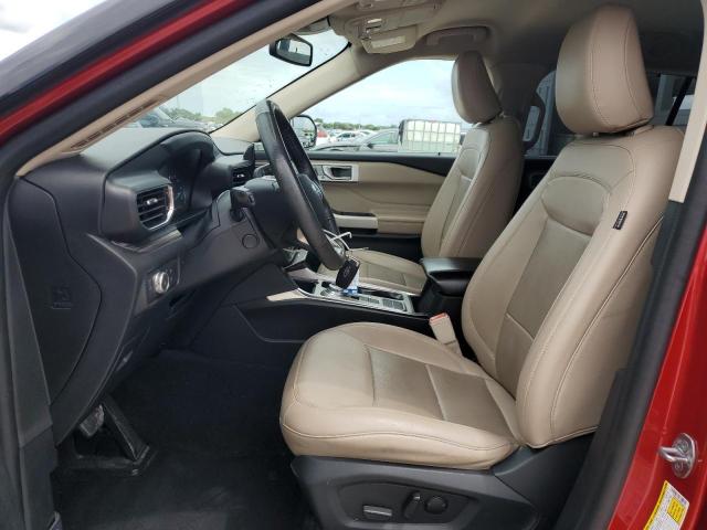 1FMSK7FH2MGB45820 - 2021 FORD EXPLORER LIMITED RED photo 7