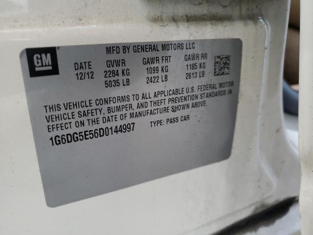 1G6DG5E56D0144997 - 2013 CADILLAC CTS LUXURY COLLECTION ბეჟი ფოტო 12