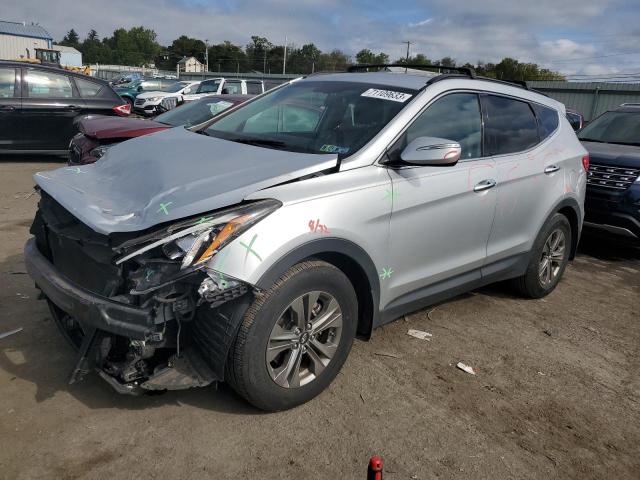 5XYZUDLB4FG289726 - 2015 HYUNDAI SANTA FE S SILVER photo 1