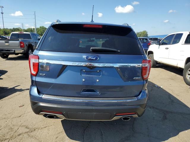1FM5K8D84JGB29295 - 2018 FORD EXPLORER XLT BLUE photo 6