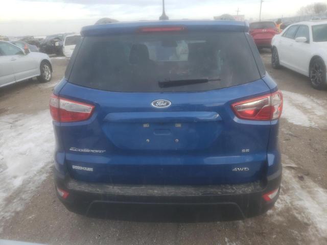 MAJ6S3GL9LC315006 - 2020 FORD ECOSPORT SE BLUE photo 6