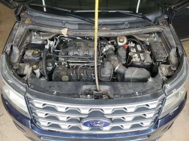 1FM5K8D89HGA08417 - 2017 FORD EXPLORER XLT BLUE photo 12