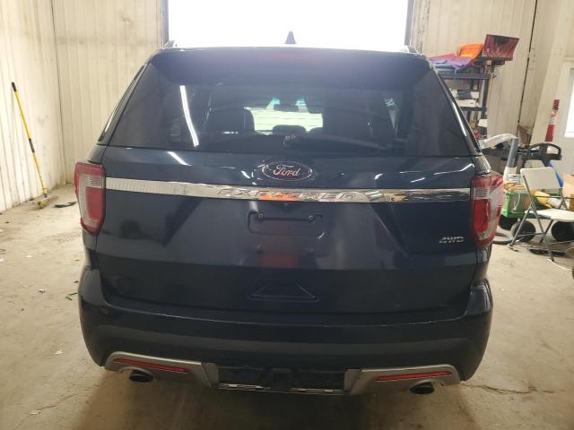 1FM5K8D89HGA08417 - 2017 FORD EXPLORER XLT BLUE photo 6