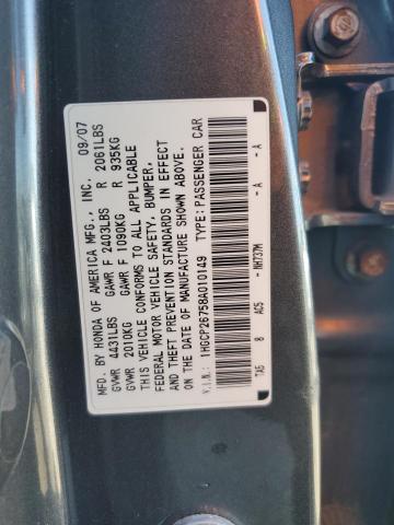 1HGCP26758A010149 - 2008 HONDA ACCORD EX GRAY photo 12