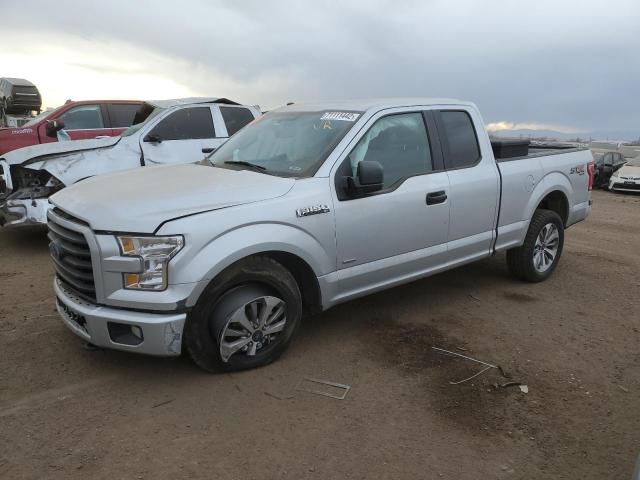 1FTEX1EP2HKE36958 - 2017 FORD F150 SUPER CAB SILVER photo 1