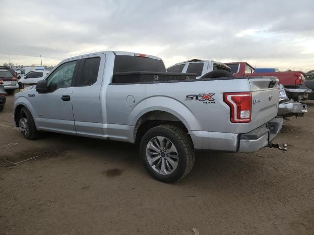 1FTEX1EP2HKE36958 - 2017 FORD F150 SUPER CAB SILVER photo 2