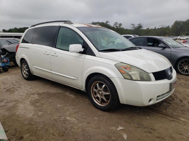 5N1BV28U05N106760 - 2005 NISSAN QUEST S WHITE photo 4