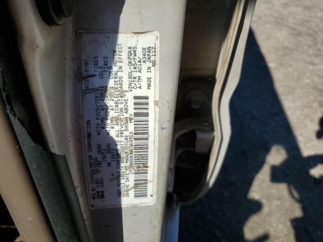 JT3GN86R9W0069710 - 1998 TOYT 4RUNNER SR5 TAN photo 12