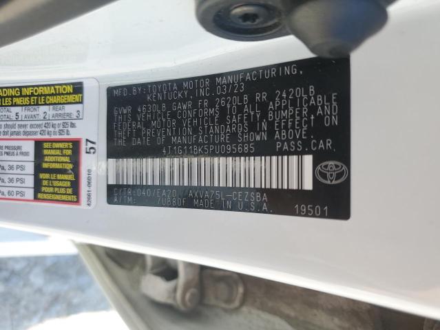 4T1G11BK5PU095685 - 2023 TOYOTA CAMRY SE NIGHT SHADE WHITE photo 13