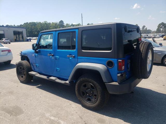 1C4BJWDG3FL521236 - 2015 JEEP WRANGLER U SPORT BLUE photo 2