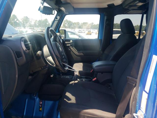 1C4BJWDG3FL521236 - 2015 JEEP WRANGLER U SPORT BLUE photo 7