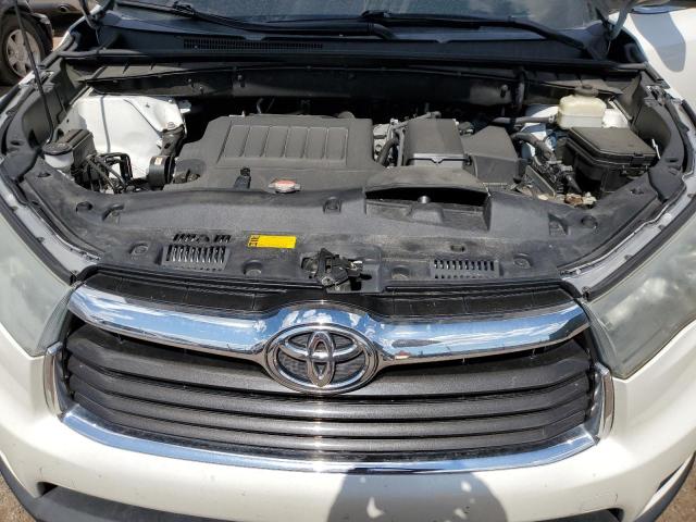 5TDKKRFH6FS117768 - 2015 TOYOTA HIGHLANDER XLE WHITE photo 12