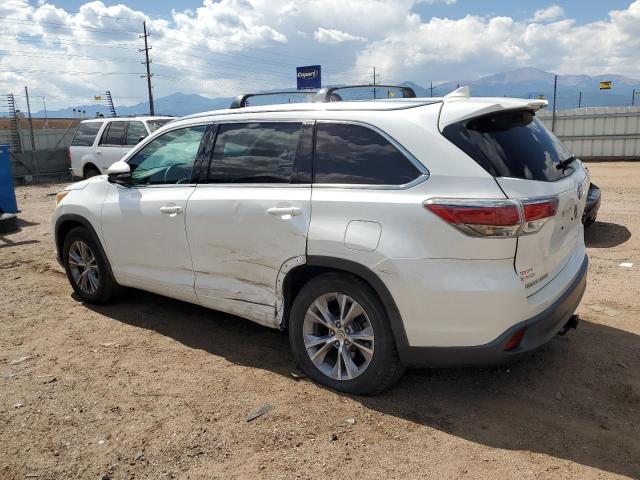 5TDKKRFH6FS117768 - 2015 TOYOTA HIGHLANDER XLE WHITE photo 2