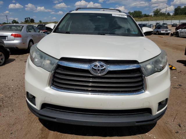 5TDKKRFH6FS117768 - 2015 TOYOTA HIGHLANDER XLE WHITE photo 5