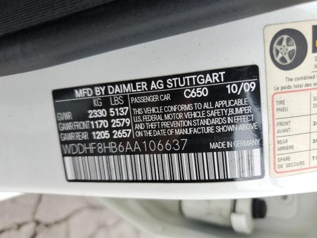 WDDHF8HB6AA106637 - 2010 MERCEDES-BENZ E 350 4MATIC WHITE photo 12