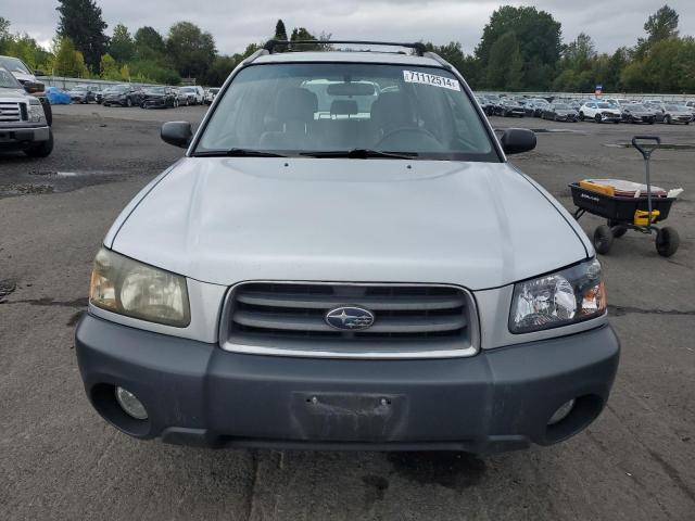 JF1SG63613H738103 - 2003 SUBARU FORESTER 2.5X SILVER photo 5