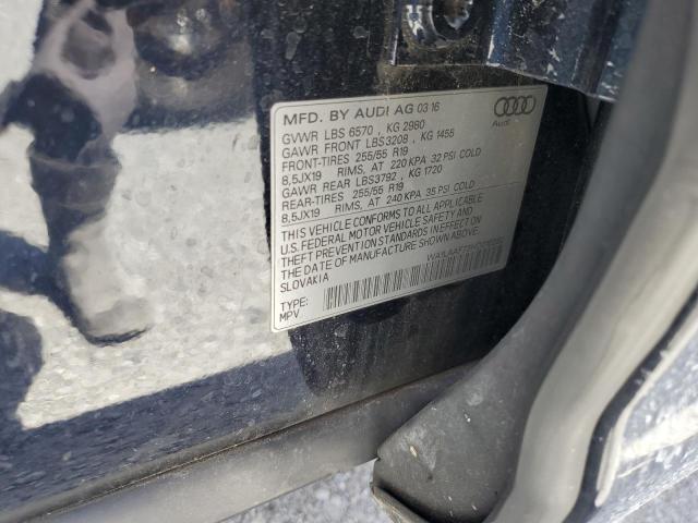 WA1LAAF73HD010282 - 2017 AUDI Q7 PREMIUM PLUS Синій фото 13