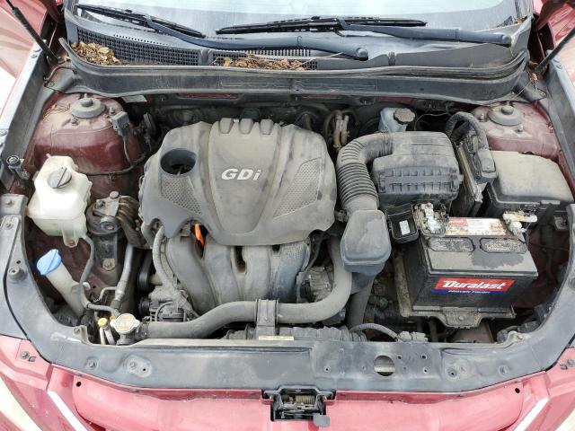 5NPEB4AC4DH572052 - 2013 HYUNDAI SONATA GLS RED photo 11