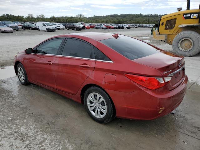 5NPEB4AC4DH572052 - 2013 HYUNDAI SONATA GLS RED photo 2