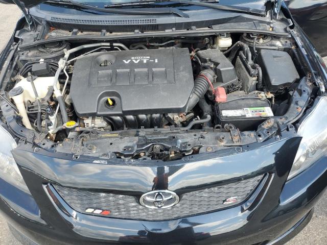 2T1BU4EE5AC237583 - 2010 TOYOTA COROLLA BASE BLACK photo 11