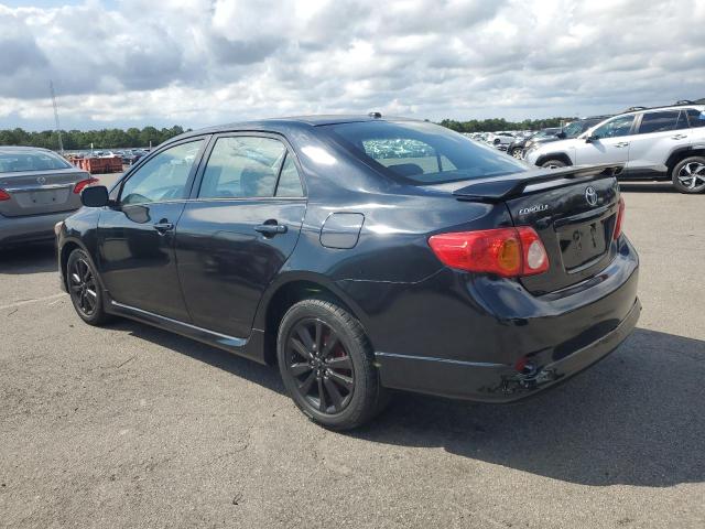 2T1BU4EE5AC237583 - 2010 TOYOTA COROLLA BASE BLACK photo 2