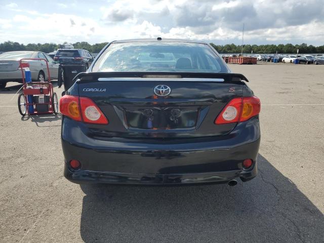 2T1BU4EE5AC237583 - 2010 TOYOTA COROLLA BASE BLACK photo 6