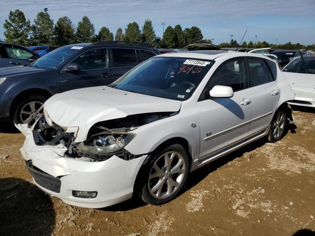 JM1BK343681864369 - 2008 MAZDA 3 HATCHBACK WHITE photo 1