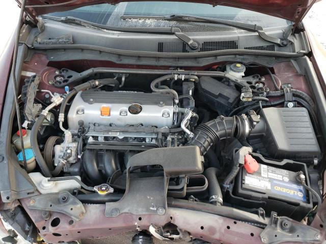 1HGCP2F8XCA121734 - 2012 HONDA ACCORD EXL BURGUNDY photo 11