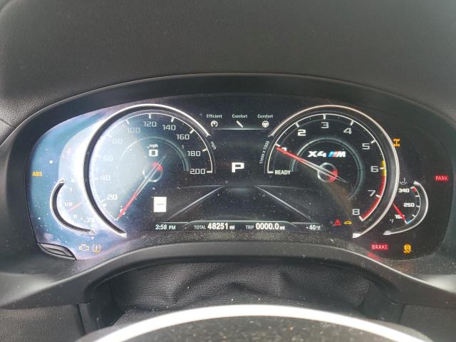 5YMUJ0C03LLA99467 - 2020 BMW X4 M COMPETITION GRAY photo 9