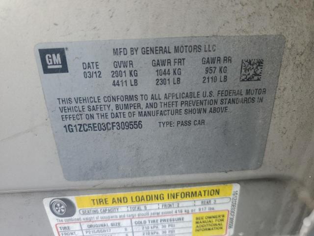 1G1ZC5E03CF309556 - 2012 CHEVROLET MALIBU 1LT 米色 照片 12