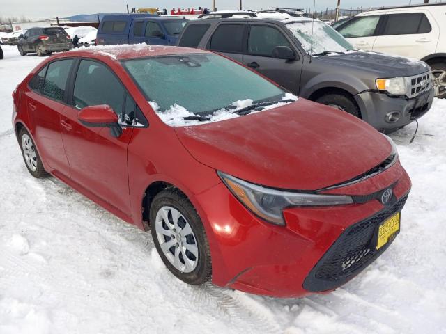 5YFEPMAE9MP254157 - 2021 TOYOTA COROLLA LE RED photo 4