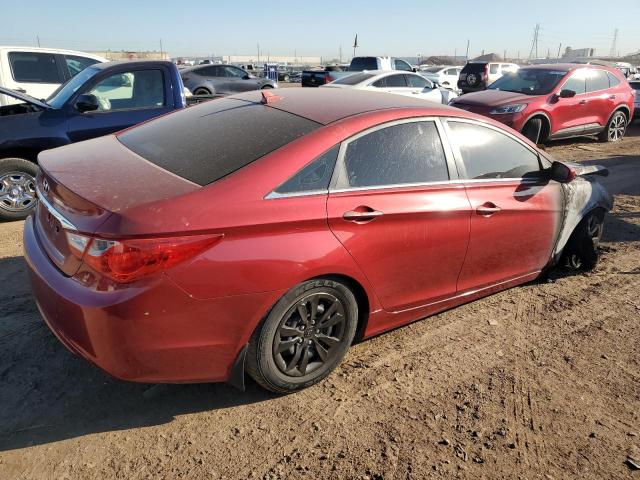 5NPEB4AC6CH321306 - 2012 HYUNDAI SONATA GLS RED photo 3