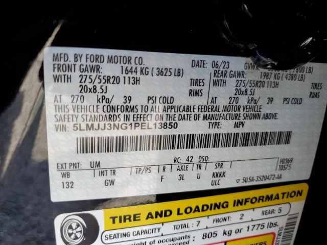 5LMJJ3NG1PEL13850 - 2023 LINCOLN NAVIGATOR L BLACK photo 13