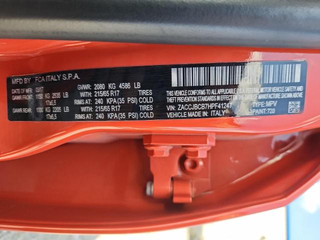 ZACCJBCB7HPF41247 - 2017 JEEP RENEGADE TRAILHAWK 橙色 照片 13