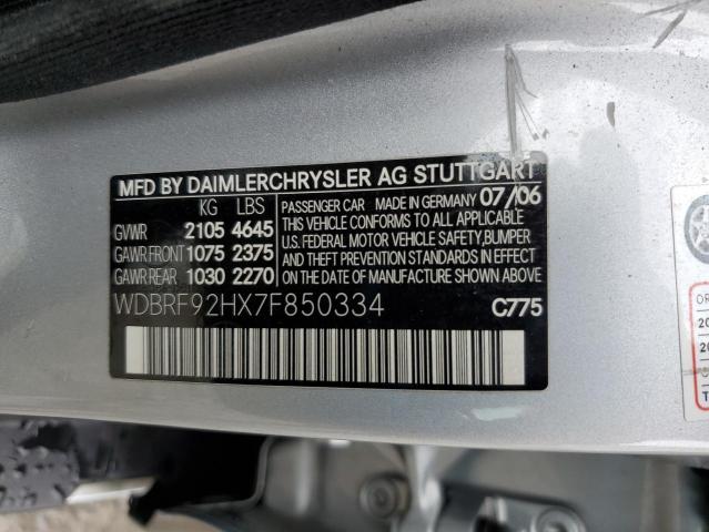 WDBRF92HX7F850334 - 2007 MERCEDES-BENZ C 280 4MATIC SILVER photo 12