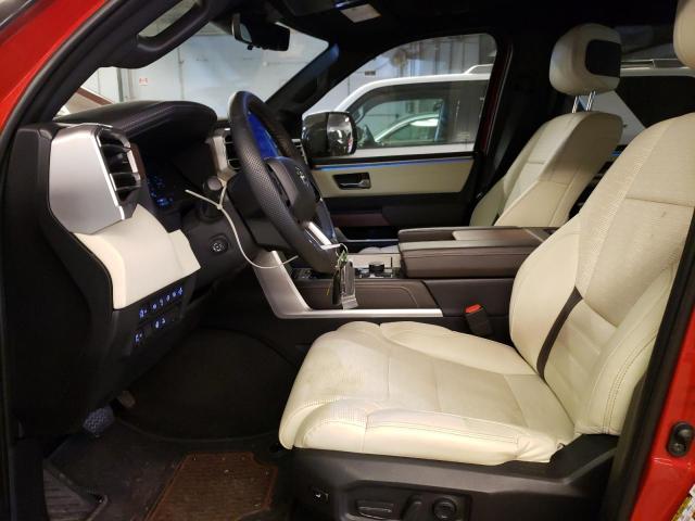5TFMA5DB1NX056339 - 2022 TOYOTA TUNDRA CREWMAX PLATINUM Rot Foto 7
