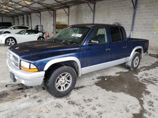 1D7HL48N04S548100 - 2004 DODGE DAKOTA QUAD SLT BLUE photo 1