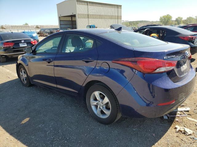 5NPDH4AE5EH481918 - 2014 HYUNDAI ELANTRA SE BLUE photo 2