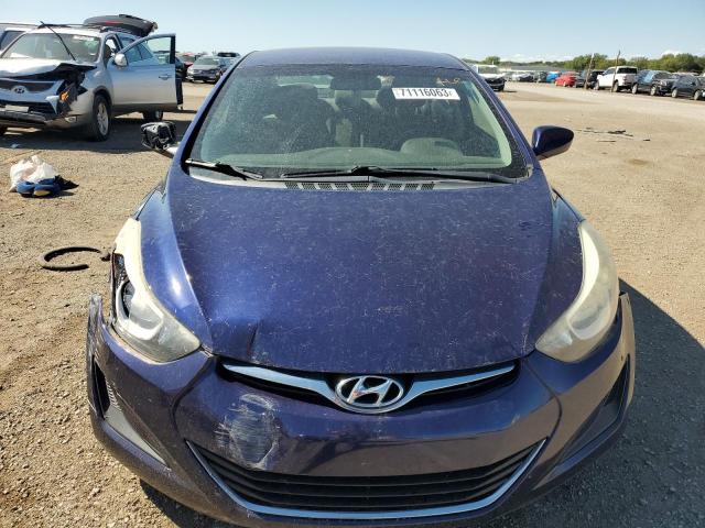 5NPDH4AE5EH481918 - 2014 HYUNDAI ELANTRA SE BLUE photo 5