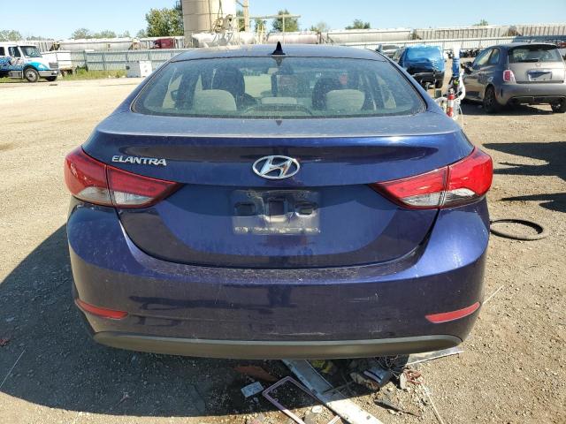 5NPDH4AE5EH481918 - 2014 HYUNDAI ELANTRA SE BLUE photo 6