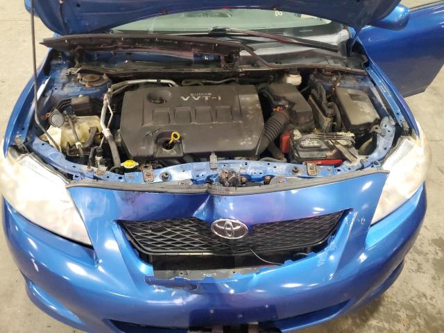 2T1BU4EE0AC499995 - 2010 TOYOTA COROLLA BASE BLUE photo 11