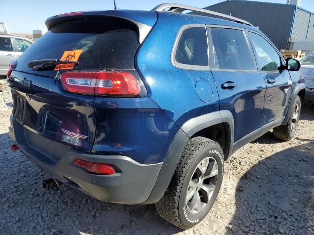 1C4PJMBB8JD609459 - 2018 JEEP CHEROKEE TRAILHAWK BLUE photo 3