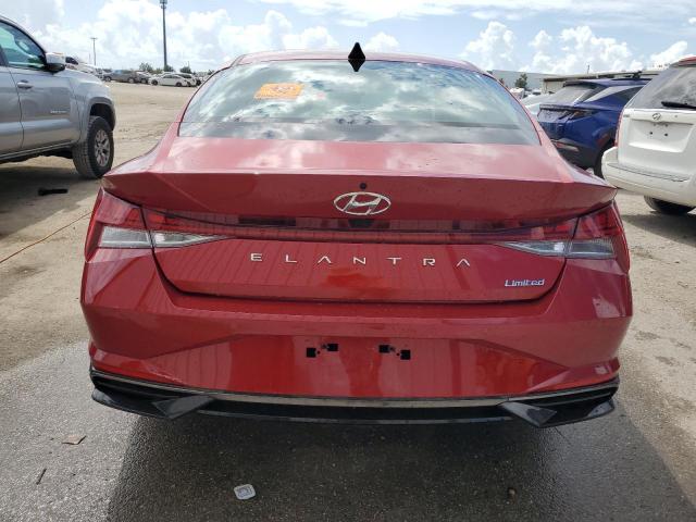 KMHLP4AG4PU454438 - 2023 HYUNDAI ELANTRA LIMITED RED photo 6