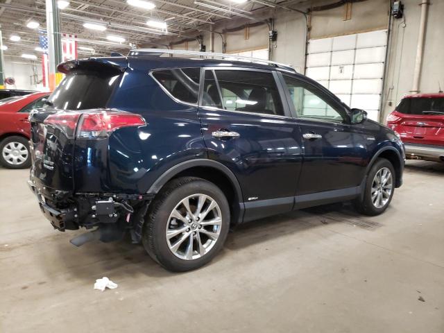 JTMDJREV7JD225744 - 2018 TOYOTA RAV4 HV LIMITED BLUE photo 3