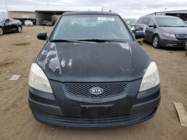 KNADE123766089794 - 2006 KIA RIO BLACK photo 5