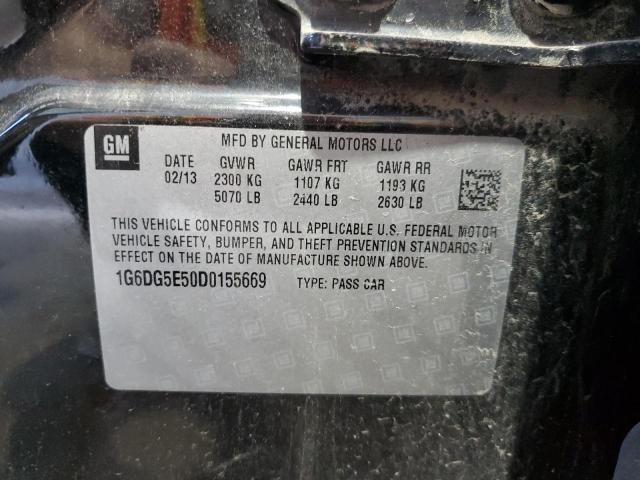 1G6DG5E50D0155669 - 2013 CADILLAC CTS LUXURY COLLECTION Սև լուսանկար 12