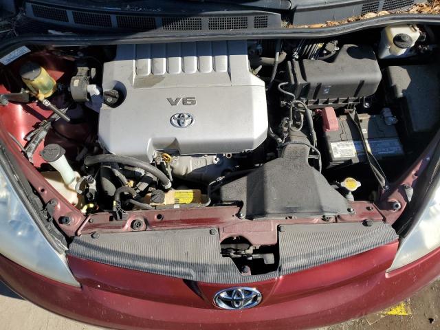 5TDZK23C19S256290 - 2009 TOYOTA SIENNA CE BURGUNDY photo 12