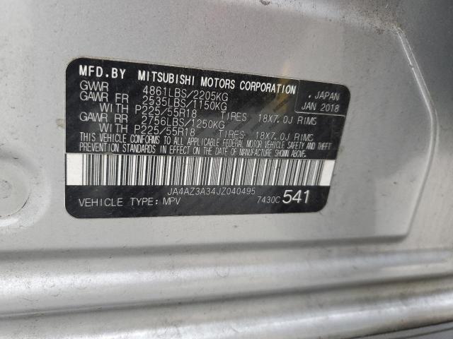 JA4AZ3A34JZ040495 - 2018 MITSUBISHI OUTLANDER SE Gümüş foto 13