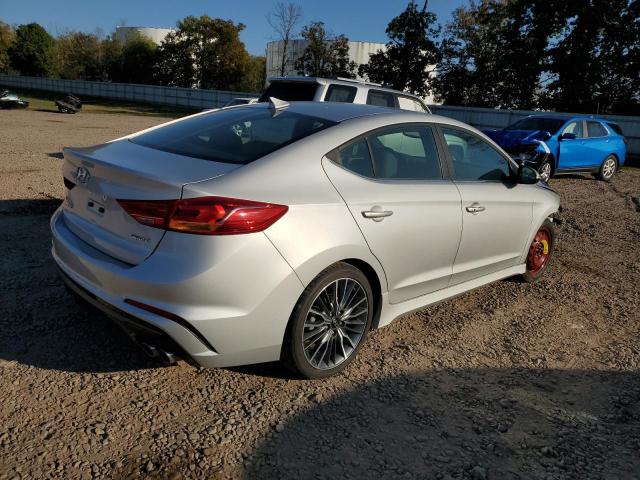 KMHD04LBXJU450203 - 2018 HYUNDAI ELANTRA SPORT SILVER photo 3