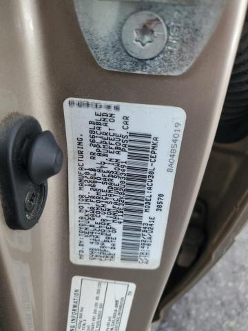 4T1BE32K82U033491 - 2002 TOYOTA CAMRY LE GOLD photo 12